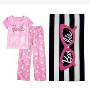 Barbie Pajama Size 12 and Towel